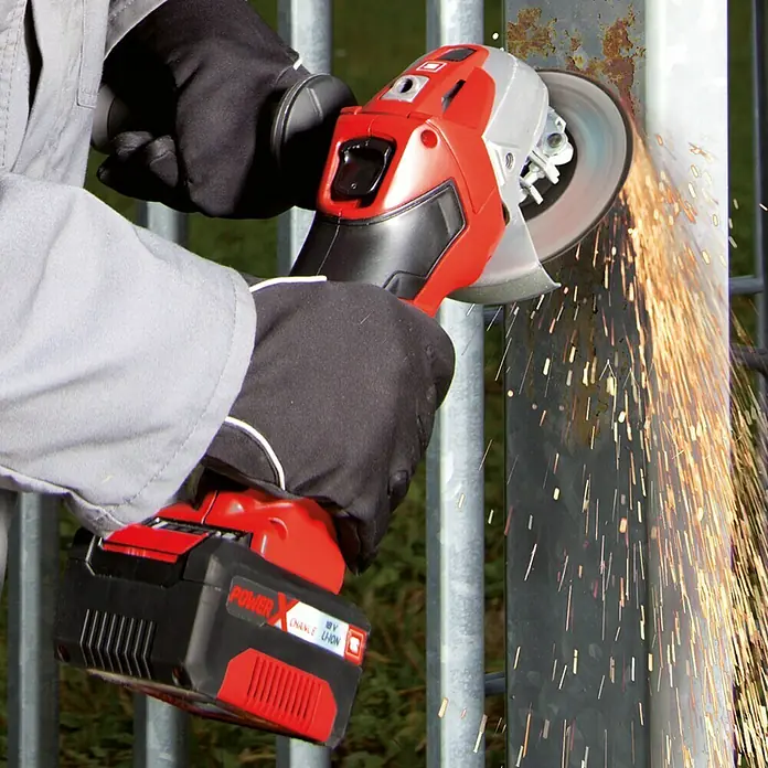 Einhell Power X-Change Akku-Winkelschleifer TE-AG 18 Li - 18 V, Ohne Akku, Durchmesser Scheibe: 115 mm, 8.500 U/min