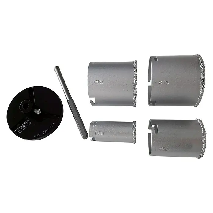 Heka Lochsägen-Set - 33 mm - 73 mm, Hartmetall