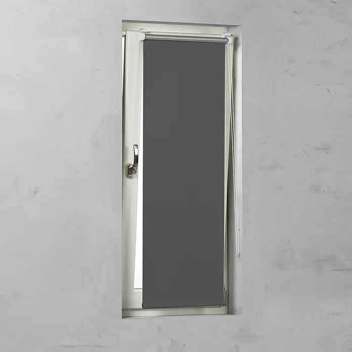 Expo Ambiente Rollo Mini - B x H: 100 x 150 cm, Grau, Verdunkelnd - Vorderansicht