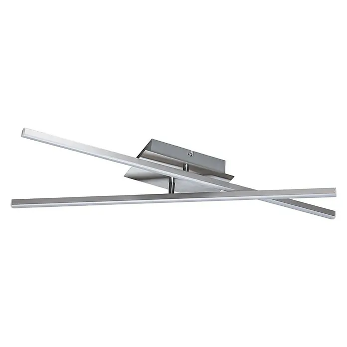 Tween Light LED-Deckenleuchte Vanzone - 16 W, L x B x H: 61 x 10,5 x 7,5 cm, Chrom, Opal, Warmweiß