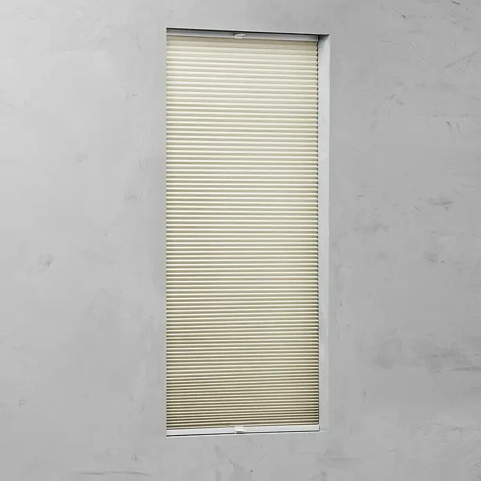 Expo Ambiente Wabenplissee - B x H: 40 x 130 cm, Beige, Tageslichtdurchlässig - Vorderansicht
