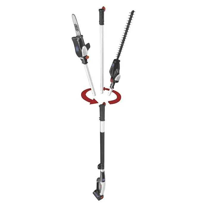 Scheppach Multigartengerät MGT410 - 18 V, 1,5 Ah, 1 Akku - Vorderansicht