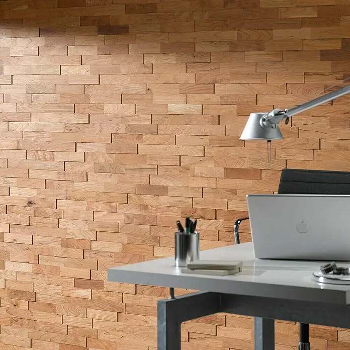 Wodewa Echtholzriemchen Amerikanischer Kirschbaum - 200 x 50 mm, Stärke: 2 mm - 6 mm, Inhalt: 1 m² - Stimmungsaufnahme