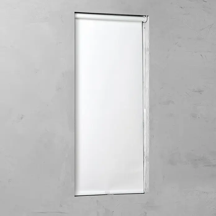 Expo Ambiente Rollo - B x H: 80 x 190 cm, Weiß, Verdunkelnd - Vorderansicht