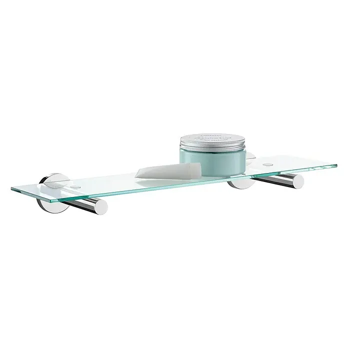 Zack Scala Badablage - Breite: 50 cm, Edelstahl, Transparent, Glänzend - Vorderansicht