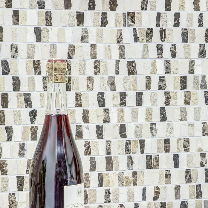 Mosaikfliese MOS M10/VH21 - 30 x 30 cm, Beige, Matt - Detailaufnahme