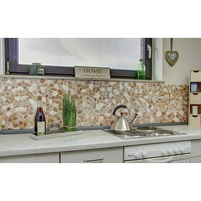 Mosaikfliese Mix CIOT 30/130 - 30,5 x 30,5 cm, Rot/Weiß, Matt - Stimmungsaufnahme