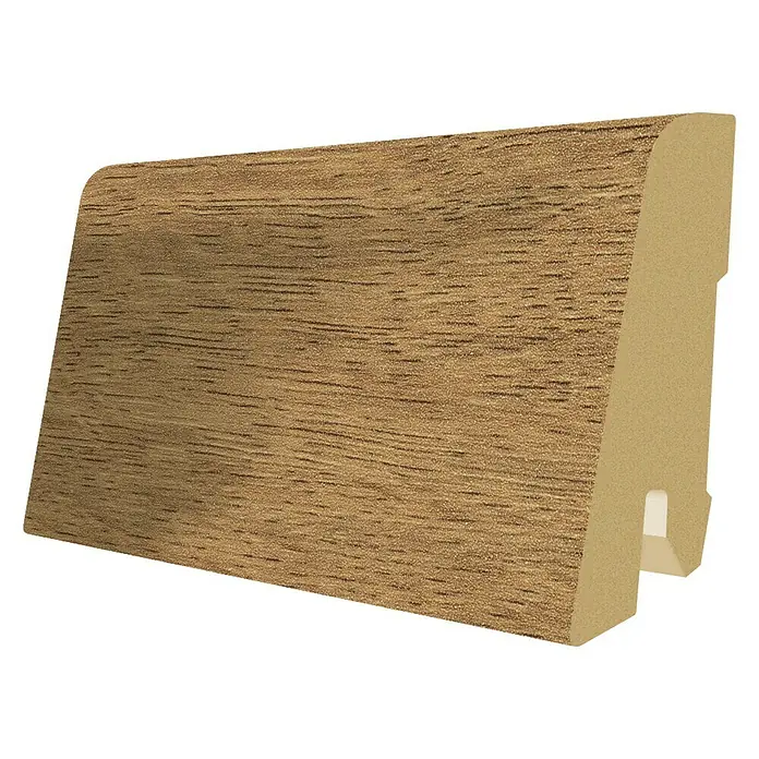 Egger Sockelleiste Eiche Trilogie Natur - 2,4 m x 17 mm x 60 mm, Gerade - Rechte Seitenansicht