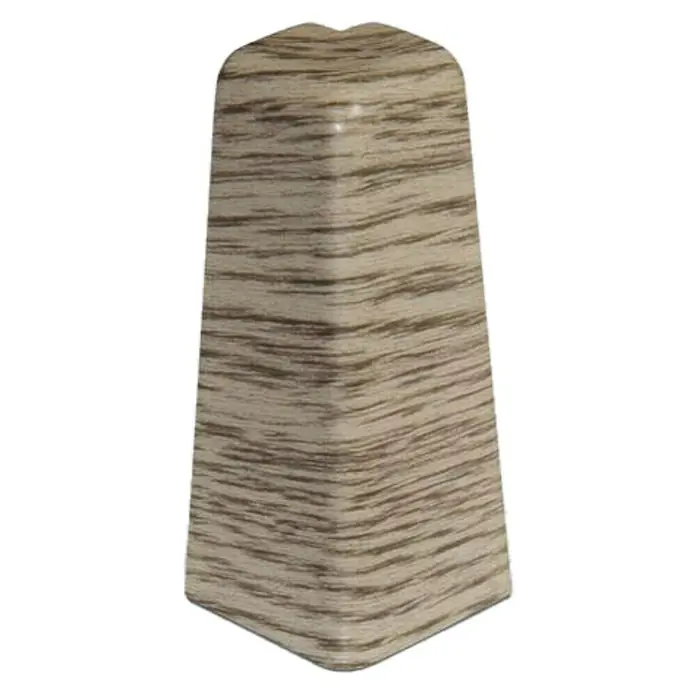 Egger Außenecke - Eiche Graubraun, 2 Stk., Passend für: Egger Sockelleisten 17 x 60 mm - Ansicht von oben