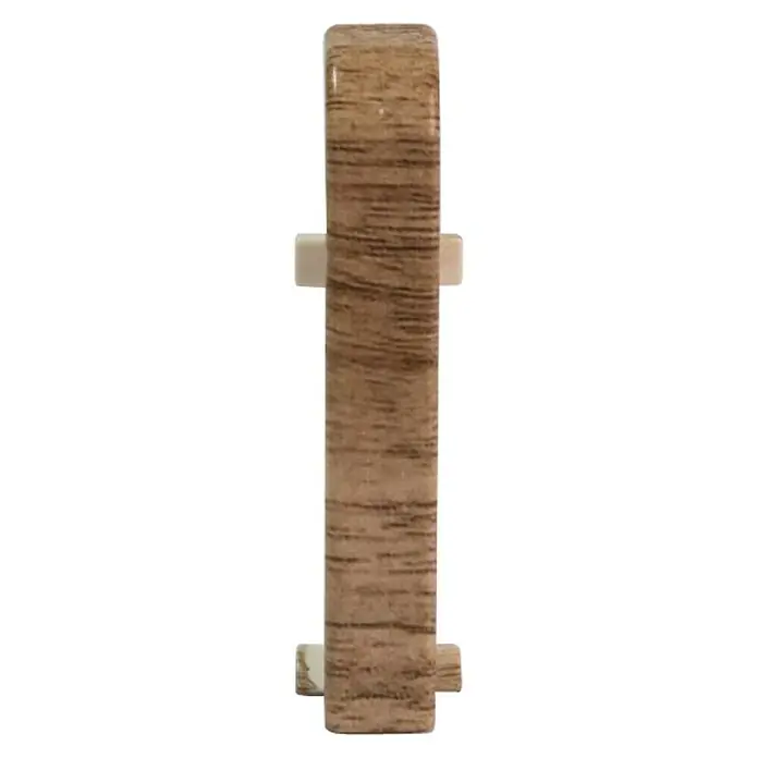 Egger Übergangskappe - Nussbaum hell, 2 Stk., Passend für: Egger Sockelleisten 17 x 60 mm - Vorderansicht