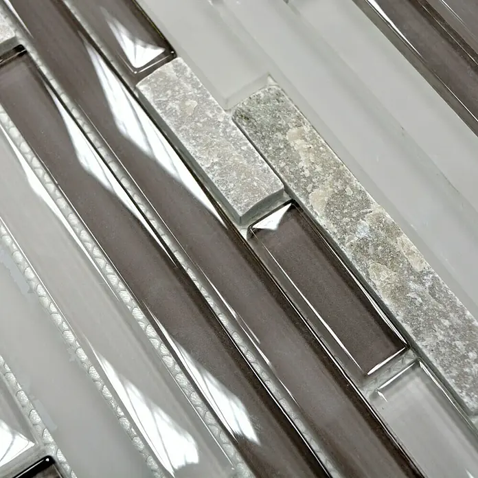 Mosaikfliese Verbund Crystal Mix XCM MV808 - 30 x 30 cm, Grau, Matt