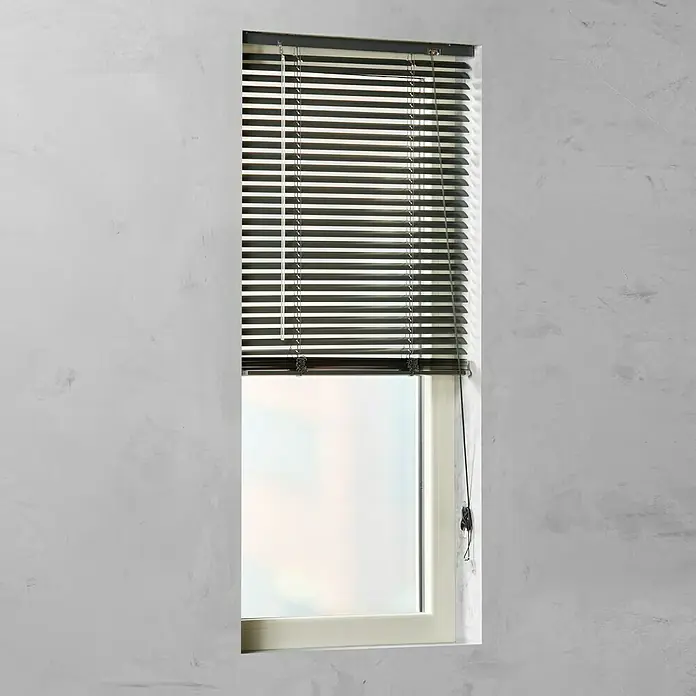 Expo Ambiente Jalousie - B x H: 70 x 175 cm, Grau, Aluminium - Vorderansicht