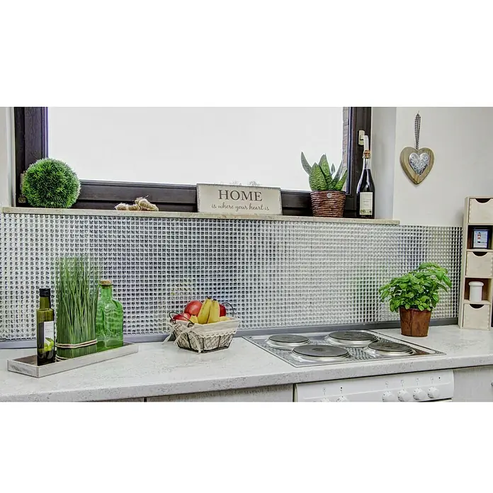 Mosaikfliese Quadrat Crystal XCM SV827 - 30 x 30 cm, Weiß, Glänzend - Stimmungsaufnahme
