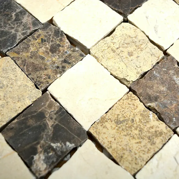 Mosaikfliese Quadrat Mix MOS M/VH021 - 30,5 x 30,5 cm, Beige, Matt