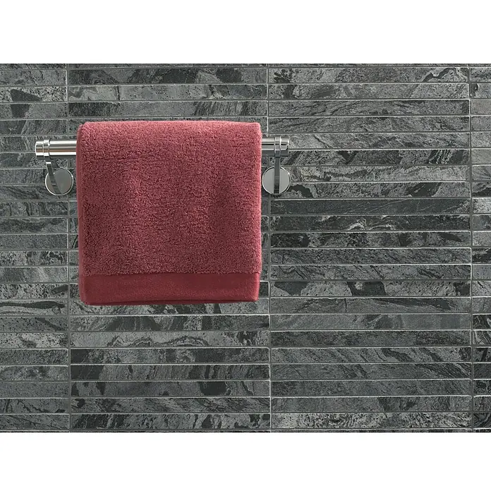 Mosaikfliese Stäbchen XMI 116 - 30,5 x 32,5 cm, Silbergrau, Matt - Detailaufnahme