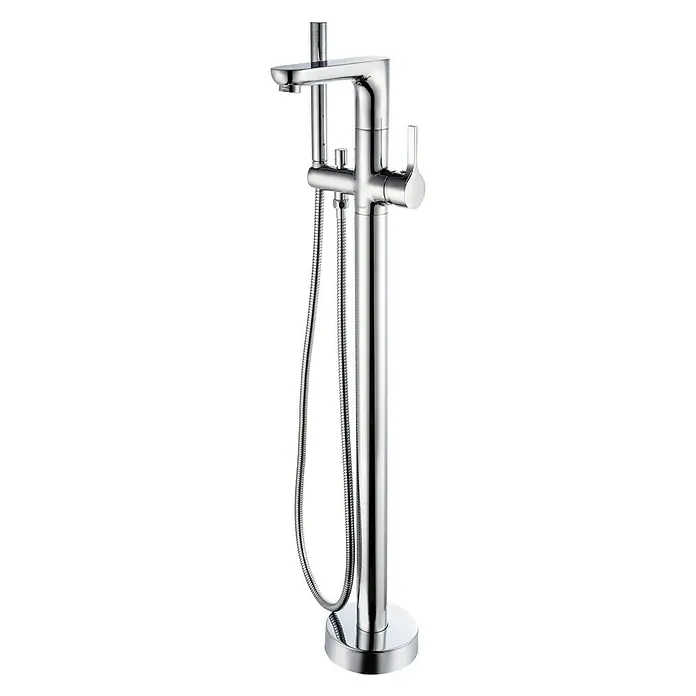Camargue Stajaća slavina za kadu Madrid - 27,5 x 19,5 x 100,2 cm, Kromirano - Pogled s lijeve strane