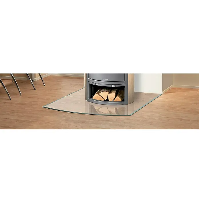Justus Glasbodenplatte B6 - 120 x 100 cm, Gebogen - Ansicht von oben