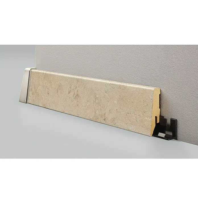 LOGOCLIC Podna kutna lajsna - 2,6 m x 18 mm x 58 mm, Ravni oblik - Detaljan prikaz