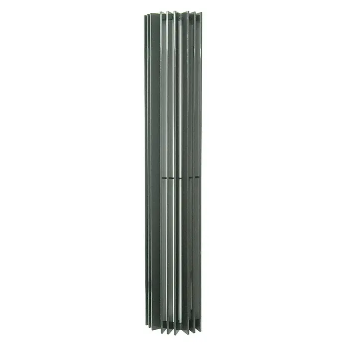 Admiral Designheizkörper Basel Vario - 33 x 180 cm, 1.038 W, Anthrazit - Vorderansicht