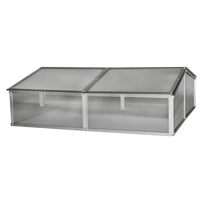 Vitavia Frühbeet Gaia 2X - 100 x 120 x 26 cm, Transparent, Polycarbonat