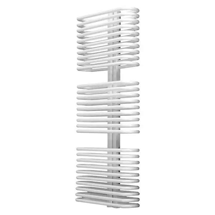 Camargue Badheizkörper Ovaltic - 60 x 73,2 cm, 602 W, Weiß - Rechte Seitenansicht