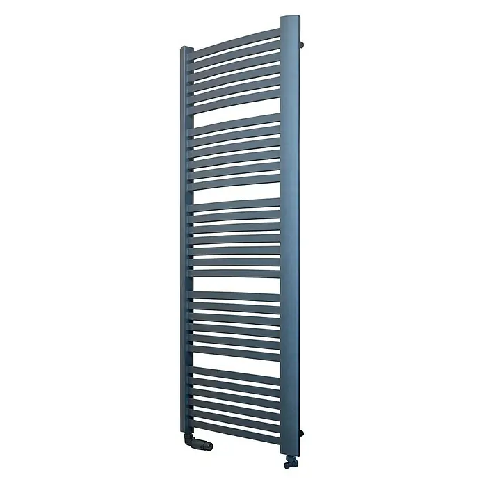 Camargue Badheizkörper Kastor - 58 x 160 cm, 1.103 W, Graphit - Rechte Seitenansicht