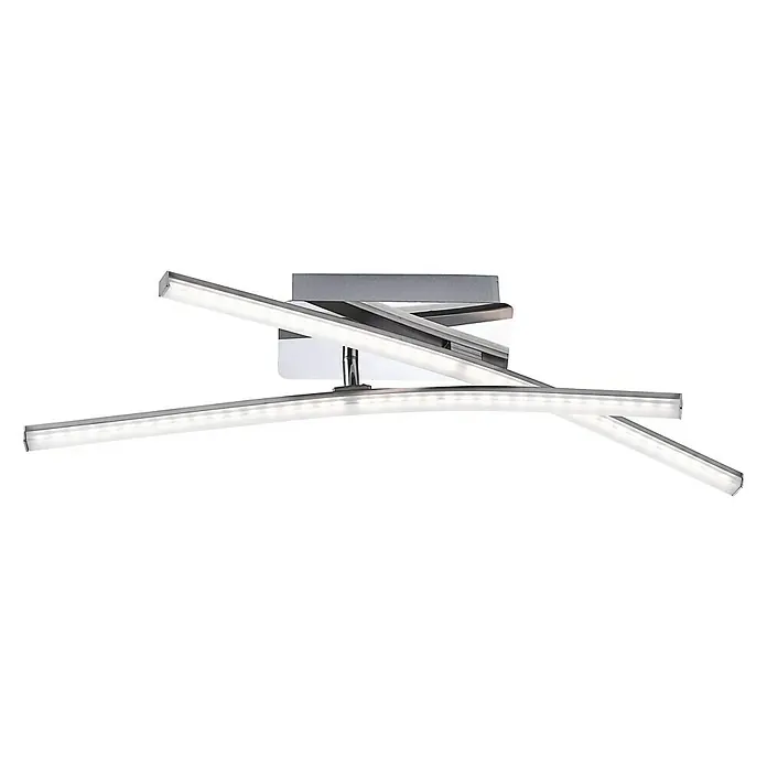 LeuchtenDirekt LED-Deckenleuchte Simon - 10 W, L x B x H: 59 x 51 x 10 cm, Stahl