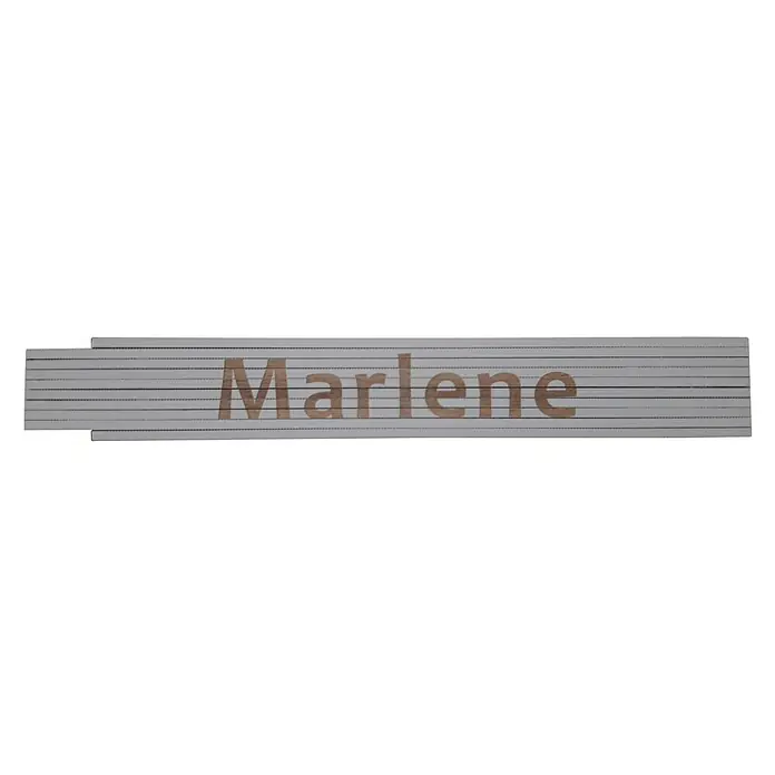 Heka Zollstock - Aufdruck: Marlene, Länge: 2 m, Weiß