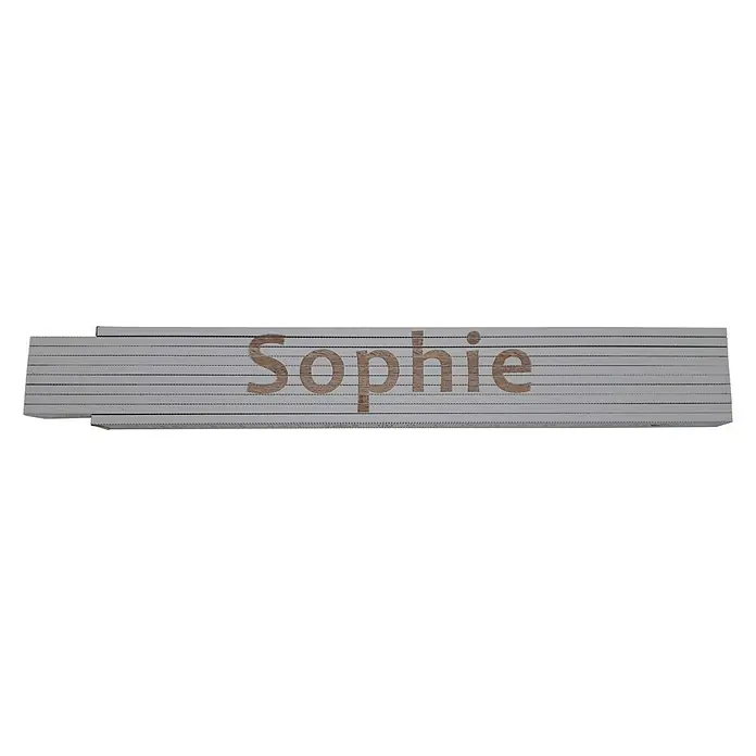 Heka Zollstock - Aufdruck: Sophie, Länge: 2 m, Weiß