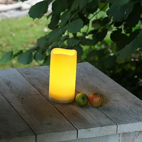 Flower Power  LED-Outdoor-Kerze MEDIA