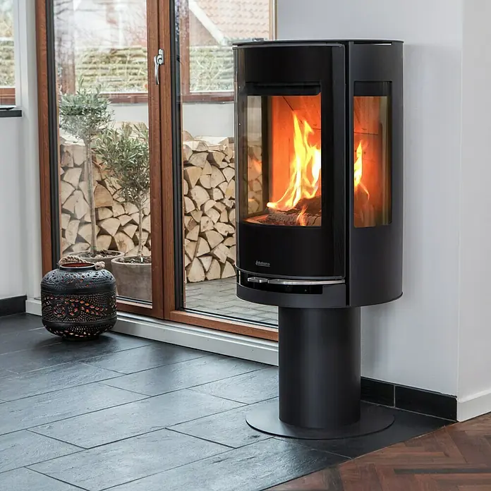 Aduro Kaminofen 9.3 Lux Air - 6 kW, Raumheizvermögen: 350 m³, Schwarz
