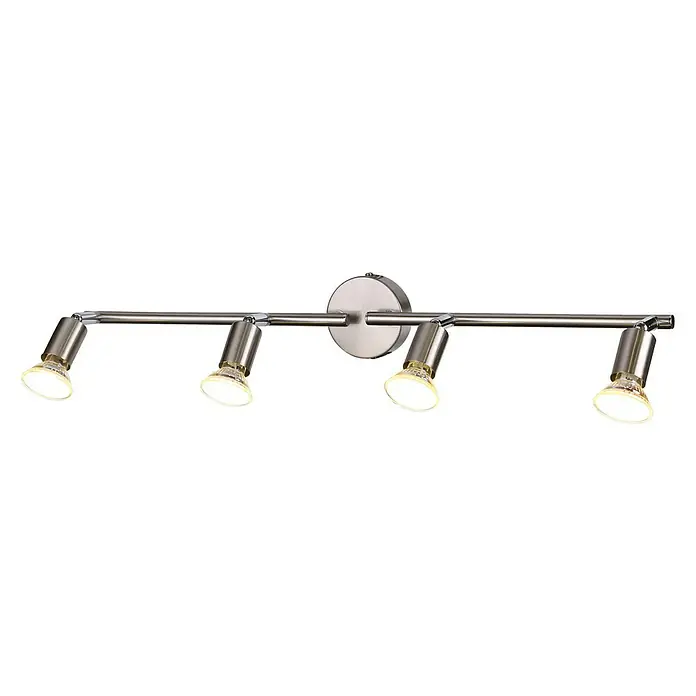 Tween Light LED-Deckenstrahler Bari - 16 W, L x B x H: 60,5 x 8 x 13,5 cm, Nickel matt, Warmweiß