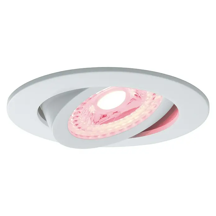 Paulmann Smart Home ZigBee LED-Einbauleuchten-Set - 10,5 W, Weiß, 3 Stk., RGB - Linke Seitenansicht