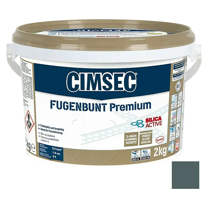 Cimsec Fugenmörtel Fugenbunt Premium - Graphit, 2 kg