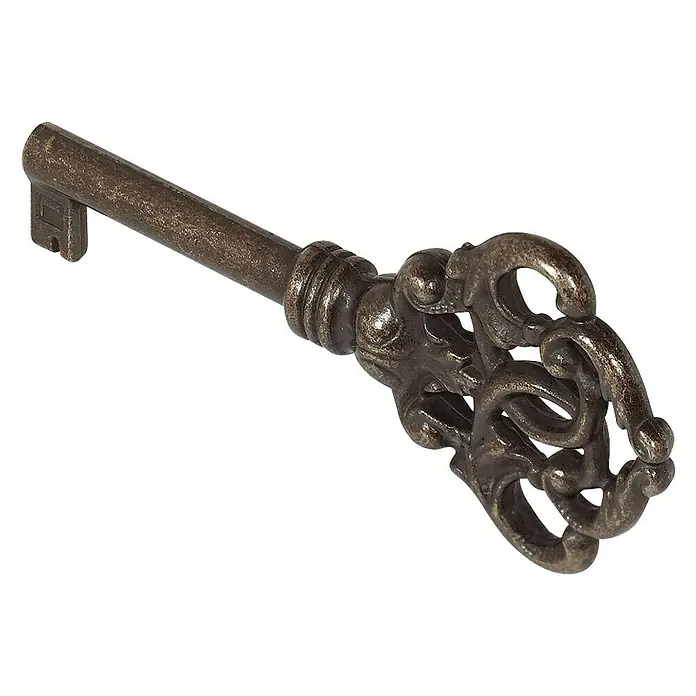 Llave decorativa 492.01.854 - Longitud del tallo útil: 38 mm, Marrón - Vista frontal