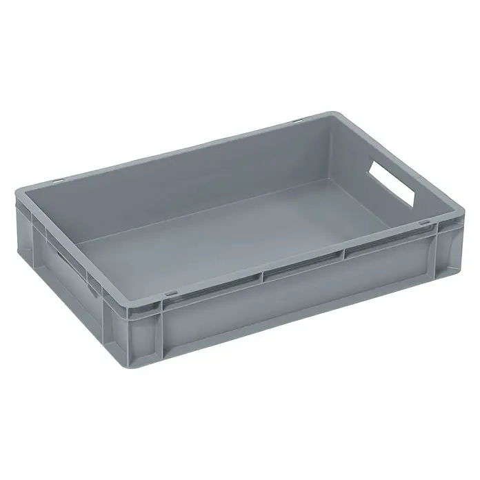 BAUHAUS Euro spremnik - 20 l, D x Š x V: 60 x 40 x 12 cm, Oblik: Zatvorenog oblika, Mogu se slagati jedni na druge - Pogled sprijeda