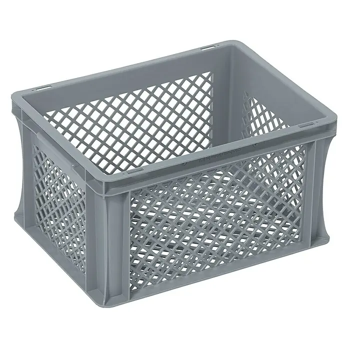 BAUHAUS Euro spremnik - 20 l, D x Š x V: 40 x 30 x 22 cm, Oblik: Otvorena, Mogu se slagati jedni na druge - Pogled sprijeda