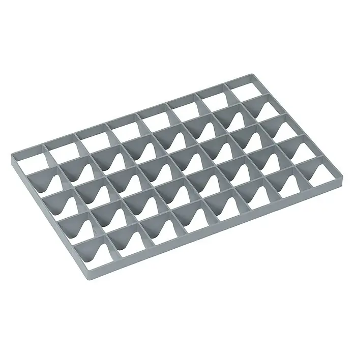 BAUHAUS Pregrada za kutije - D x Š x V: 55,8 x 35,7 x 6 cm, Broj pretinaca: 40 Kom. - Pogled sprijeda