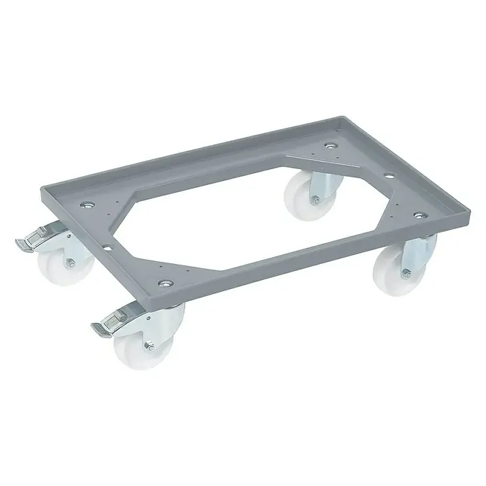 Transportni podložak sa kotačićima za Euro kutije - D x Š: 62 x 42 cm, Nosivost: 250 kg - Pogled sprijeda