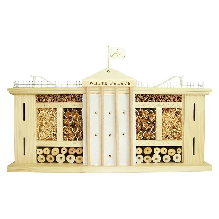 Dobar Insektenhotel Weißer Palast - 58 x 12 x 30 cm, Kiefer