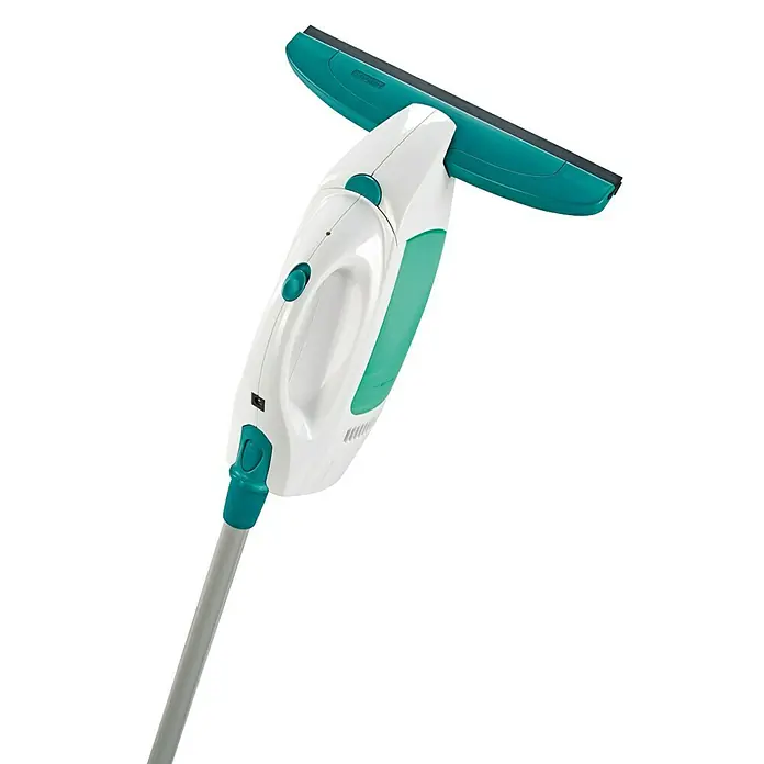 Leifheit Akku-Fenstersauger Dry & Clean - Flächenleistung: Bis 100 m²/Akkuladung, Mit Stiel - Vorderansicht