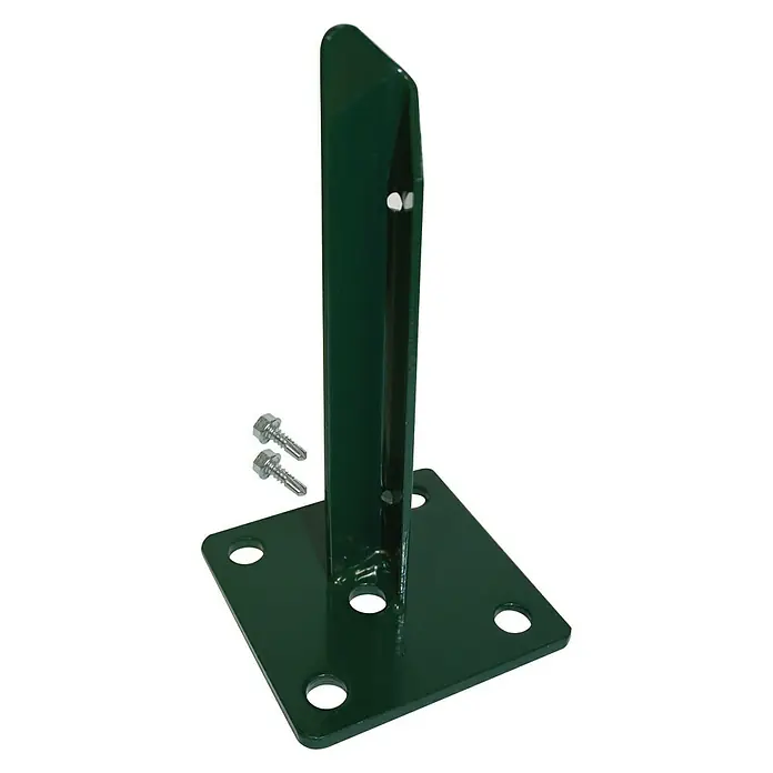 Kraus Dino Trend Base para poste - Verde, Apto para: Postes de Ø 34 mm - Vista de perfil izquierdo
