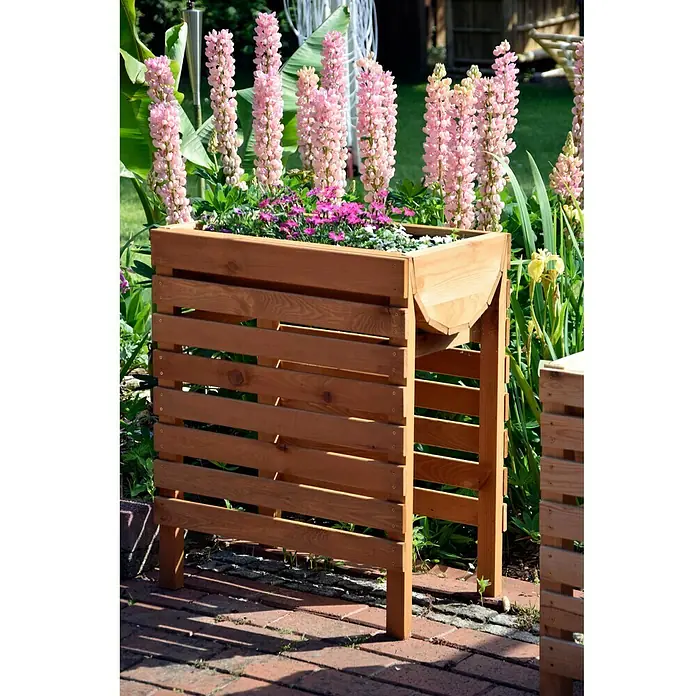 Dobar Hochbeet - 70 x 45 x 71 cm, Braun, Kiefer - Stimmungsaufnahme