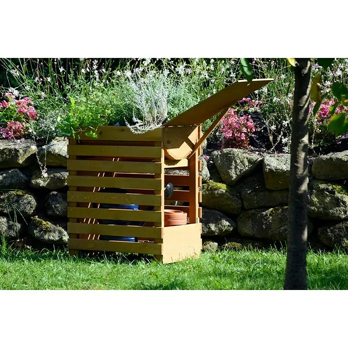 Dobar Hochbeet Rolling Garden - 58 x 36 x 71 cm, Braun, Kiefer - Stimmungsaufnahme
