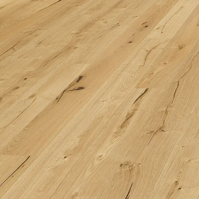 Living by Haro Fertigparkett Eiche Rustikal geölt - 1.095 x 180 x 11 mm, Landhausdiele - Ansicht von oben