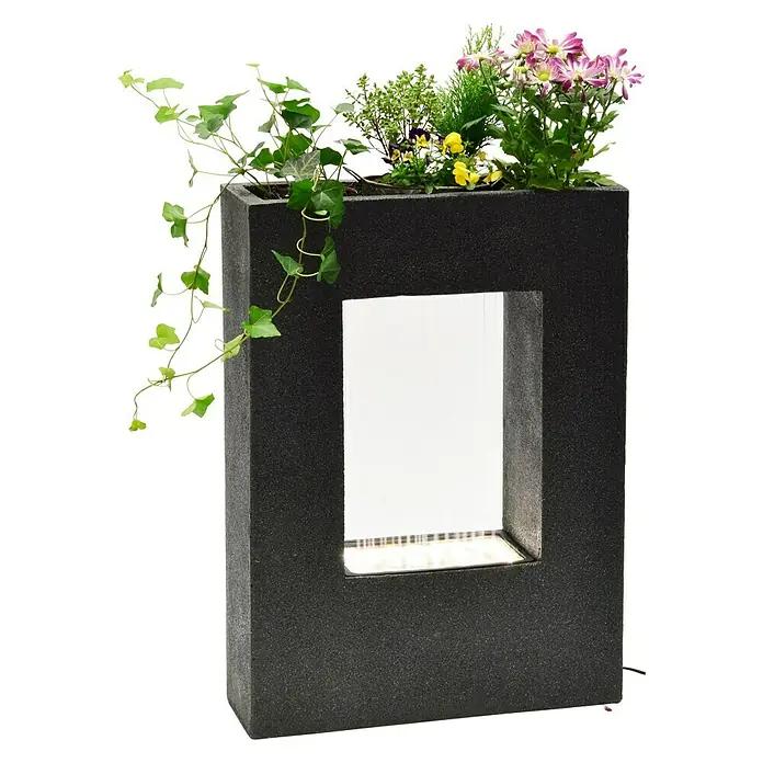 Dobar Kunststeinbrunnen - 54,5 x 19 x 76 cm - Rechte Seitenansicht