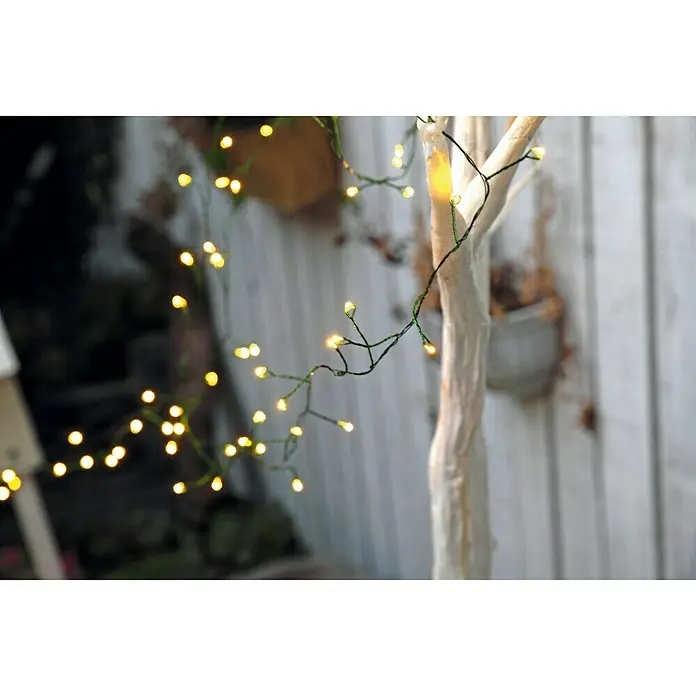 Tween Light Guirnalda luminosa LED - Para exterior, 200 luces, 8 m, Blanco cálido