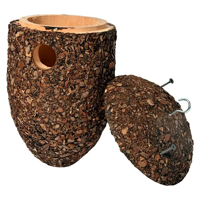 Dobar Nistkasten Eichel - 15 x 15 x 24 cm - Vorderansicht