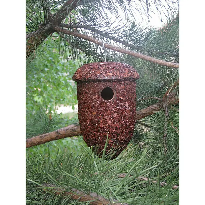 Dobar Nistkasten Eichel - 15 x 15 x 24 cm - Stimmungsaufnahme