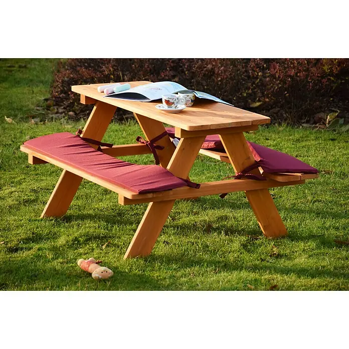 Dobar Kinder-Picknicktisch - 89 x 79 x 50 cm, Tanne - Stimmungsaufnahme